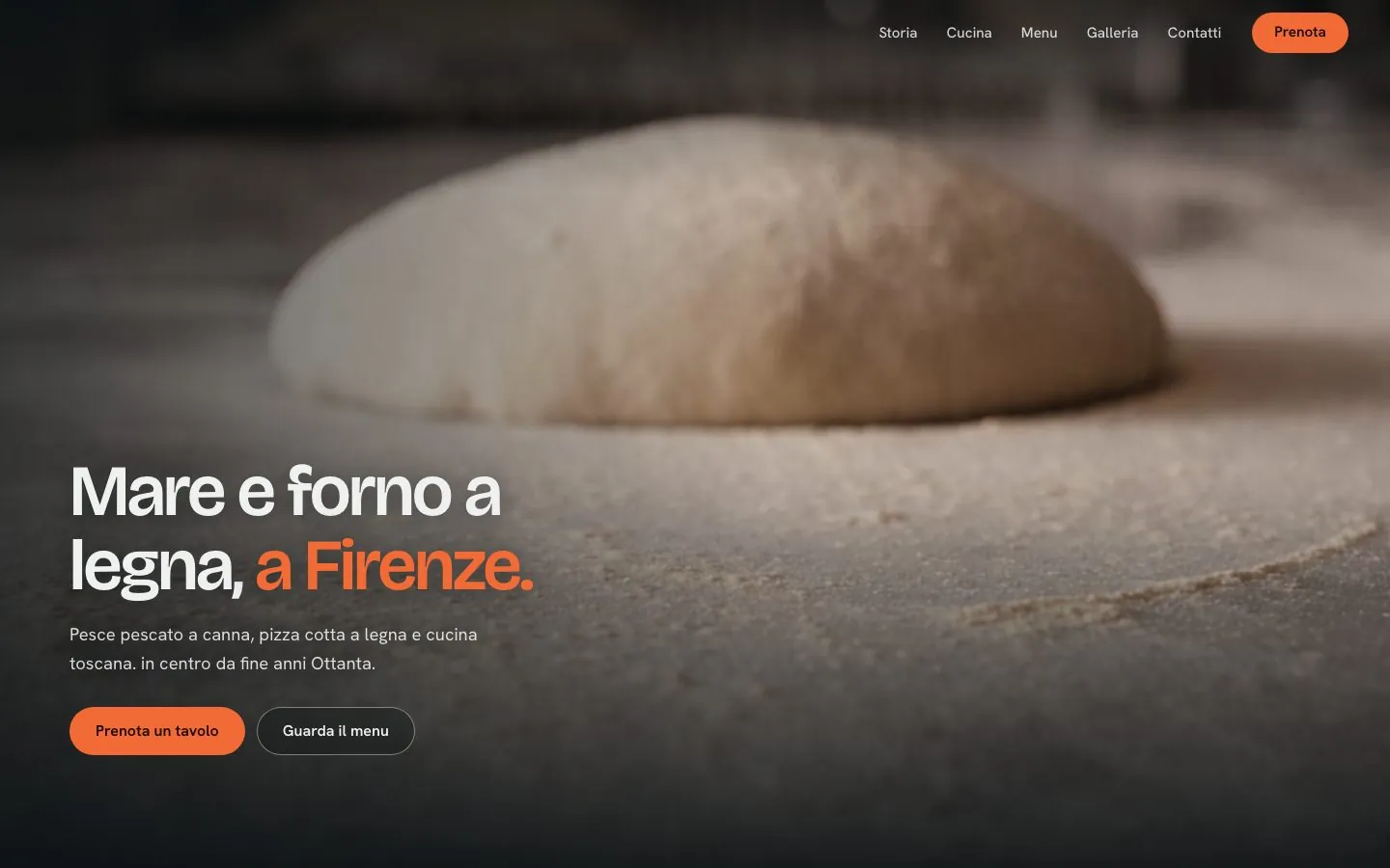 Schermata del progetto: Sito vetrina con video guidato dallo scorrimento